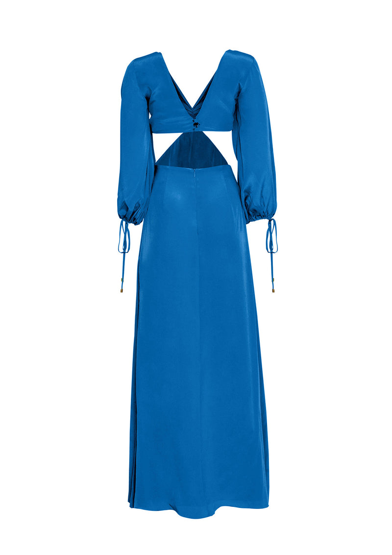 Estefania - Dolce Vita Cut-Out Silk Maxi Dress MADAMVOYAGE Estefania - Dolce Vita Cut-Out Silk Maxi Dress MADAMVOYAGE
