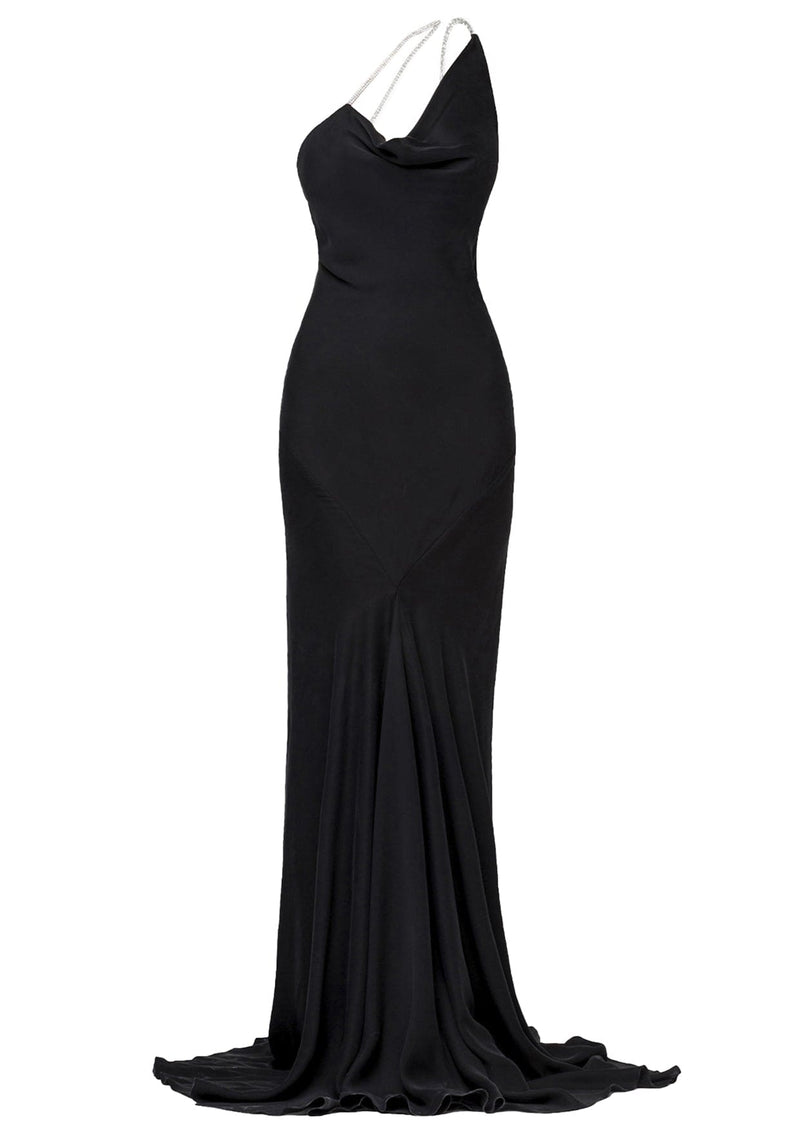 swarovski black dress YVON