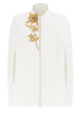 Gold Thread Embroidered Short Cape