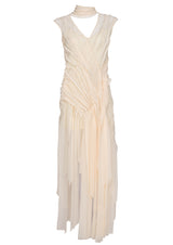 Greta Asymmetric Bias-Cut Dress