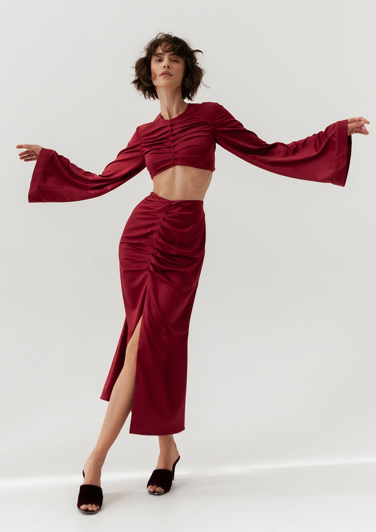 La Musa - Heart Cut-Out Satin Love Set – MADAMVOYAGE