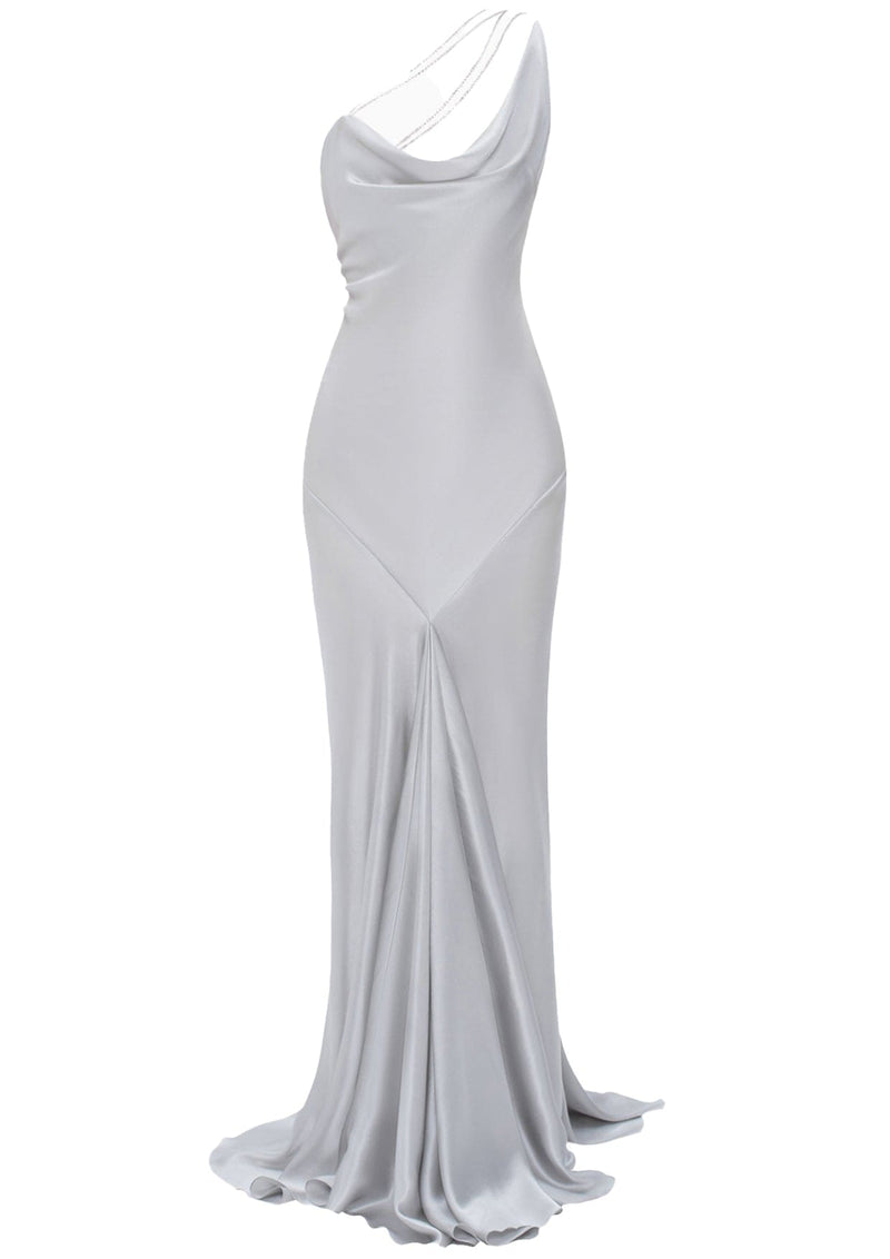 Iris Swarovski Silk Evening Dress