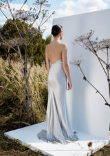 Iris Swarovski Silk Evening Dress