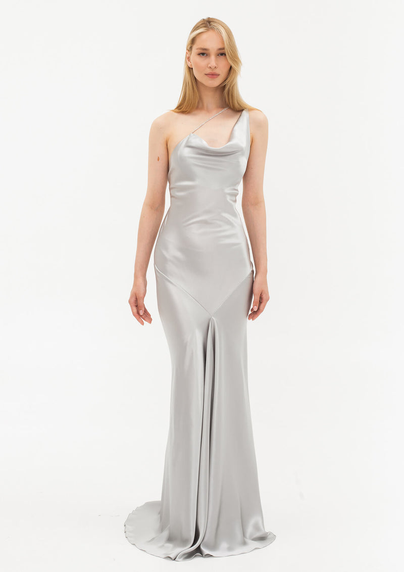 Iris Swarovski Silk Evening Dress