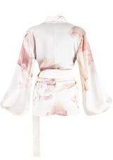 Kimono Sleeve Belted Blouse