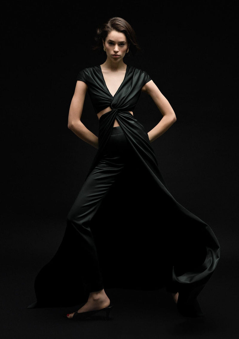 Knotted Floor-Length Top