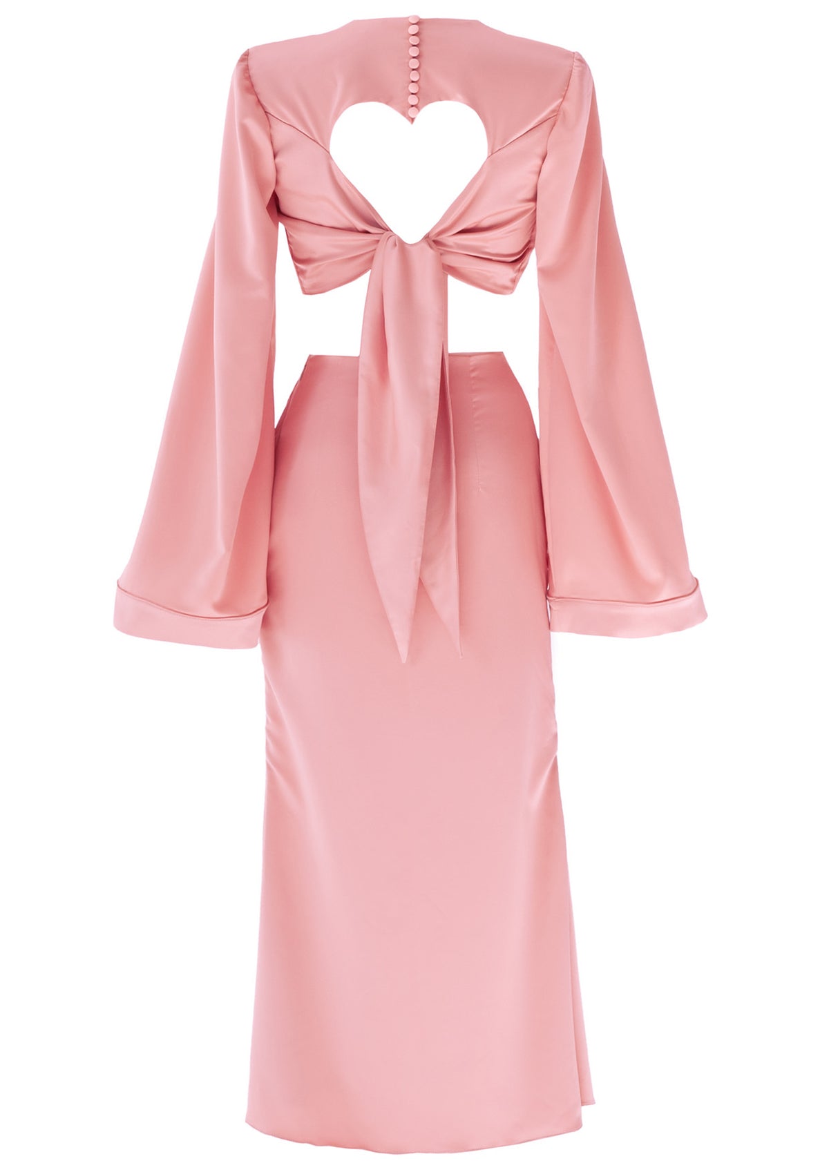 pink heart cut out dress La Musa Select Shoe Size:UK 5 / US 6 Dip Dye Ombre Dye IDP18619 Long sleeve Hand wash cold