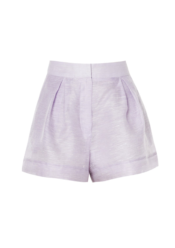 Magnolia Linen-Silk Shorts