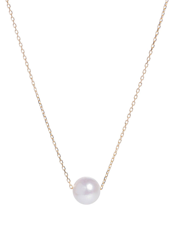 Moon Gold Pearl Necklace