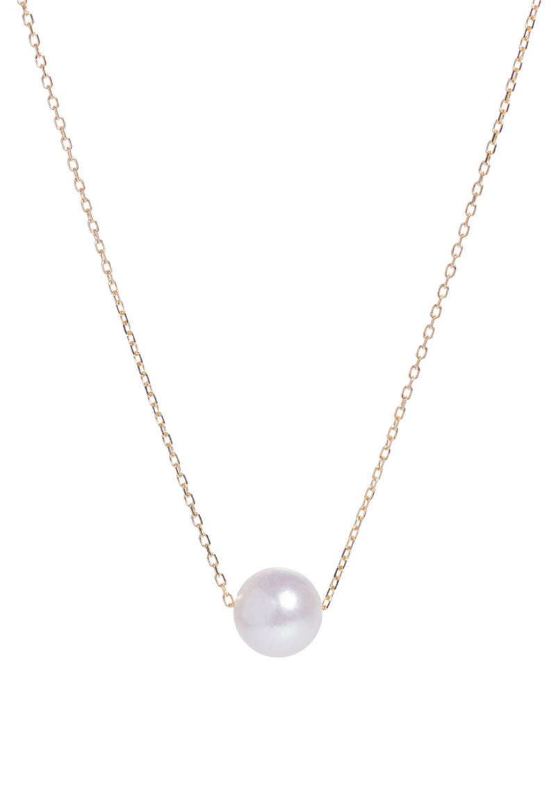 Moon Gold Pearl Necklace