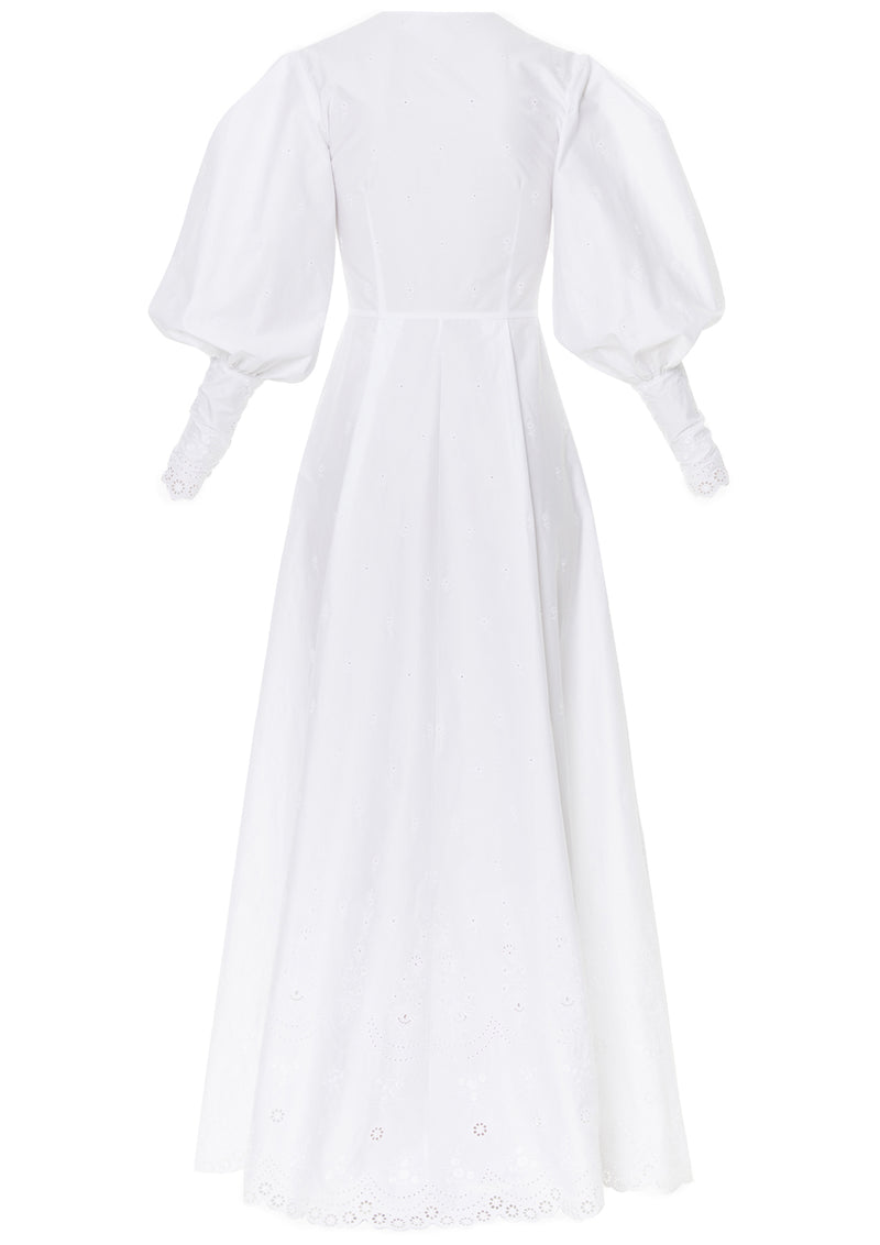 Pimelea Buttoned Cotton Maxi Dress