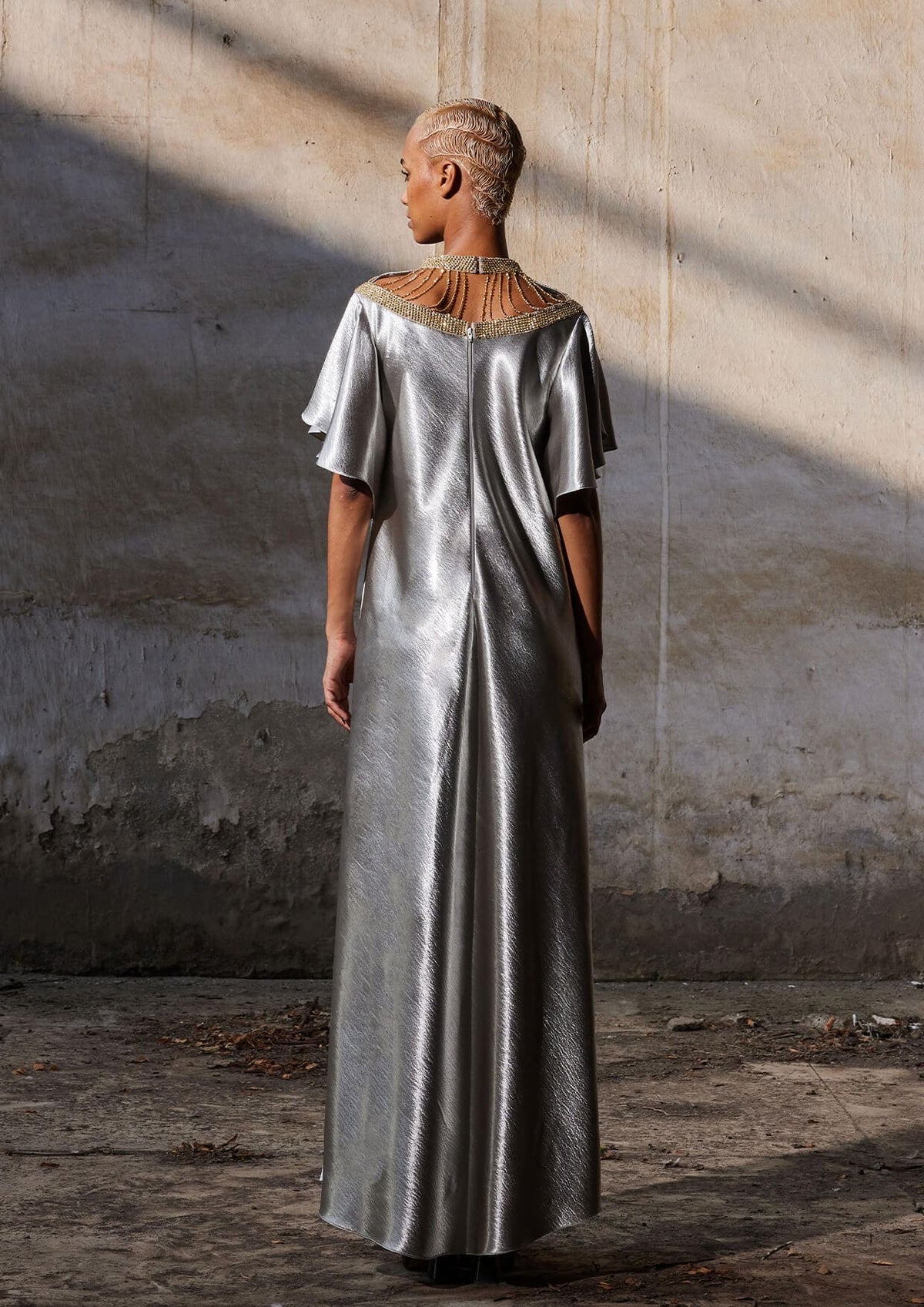 sakina metal embellishment maxi dress Sakina Metal Embellishment Maxi Dress