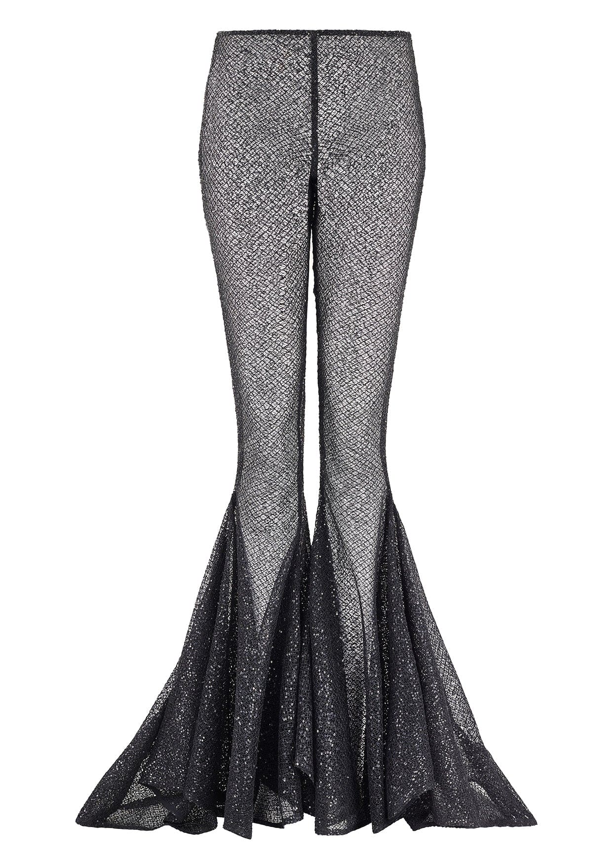 Szabo Sihag - Sheer Low-Rise Flared Trousers – MADAMVOYAGE
