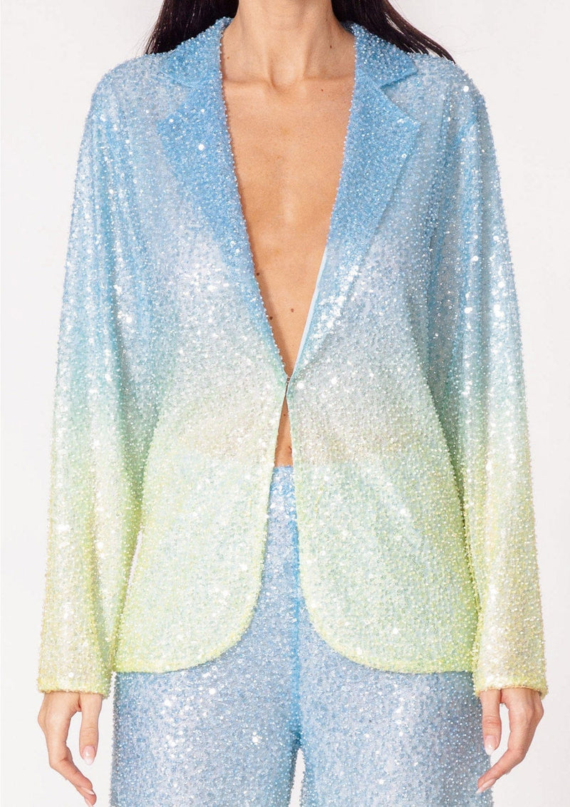 Sun Sequin Oversized Blazer