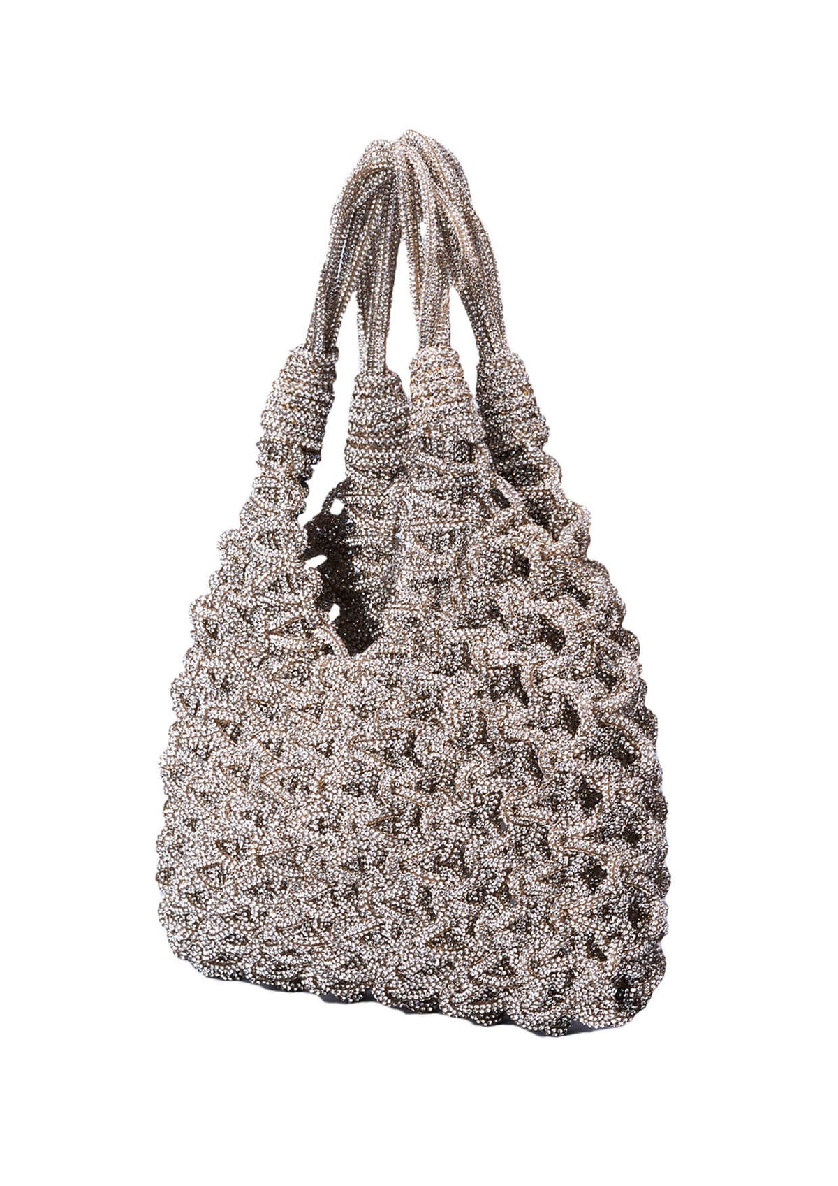 Hibourama - Vannifique Crystal-Studded Woven Handbag – MADAMVOYAGE