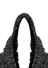 Vannifique Crystal-Studded Woven Handbag
