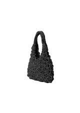 Vannifique Mini Crystal-Studded Woven Handbag