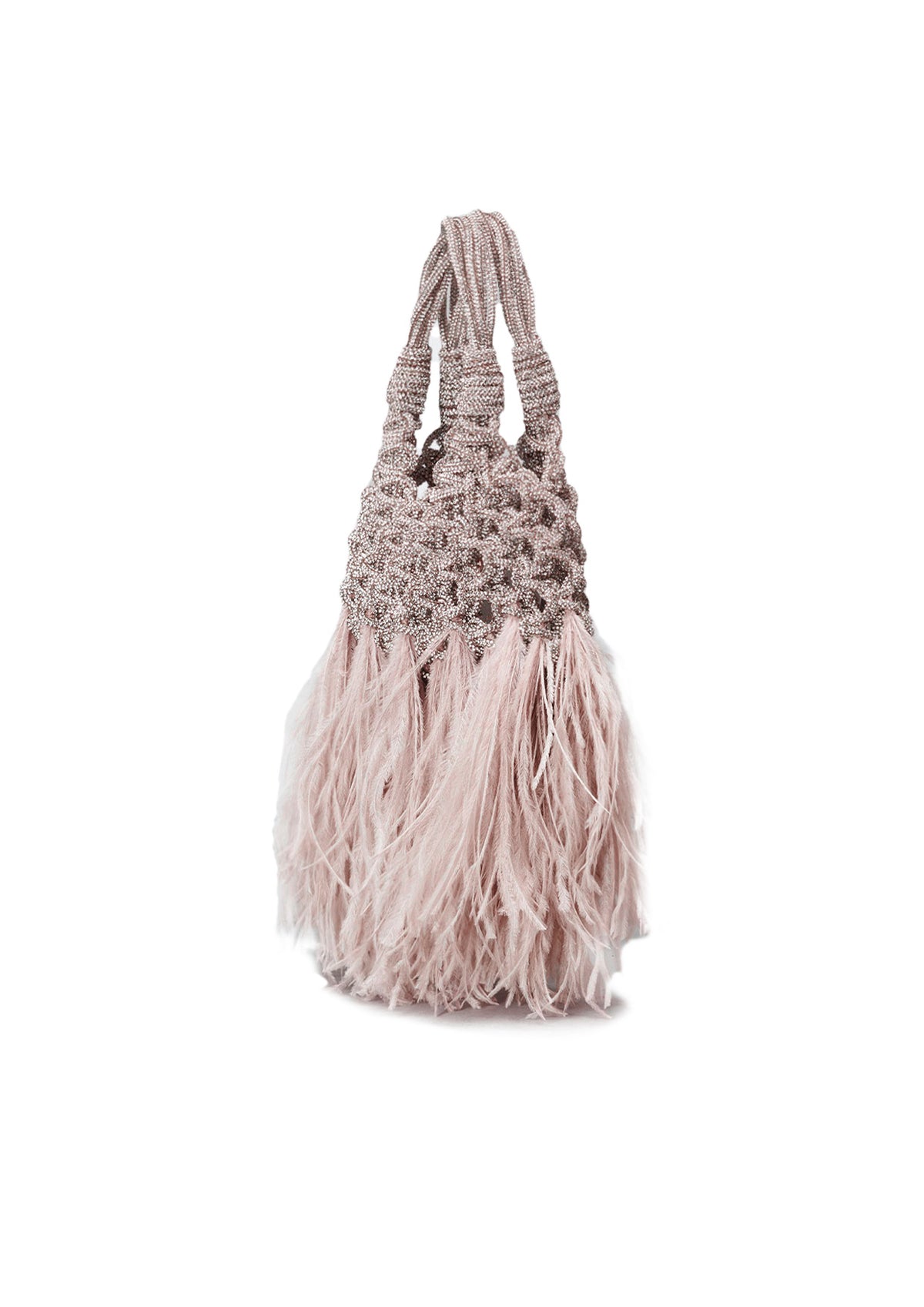 関税込み HIBOURAMA★VANNIFIQUE ミニ Plumes Jewel バッグ 4色 Hibourama - Vannifique Rock Crystal-Studded Woven Handbag