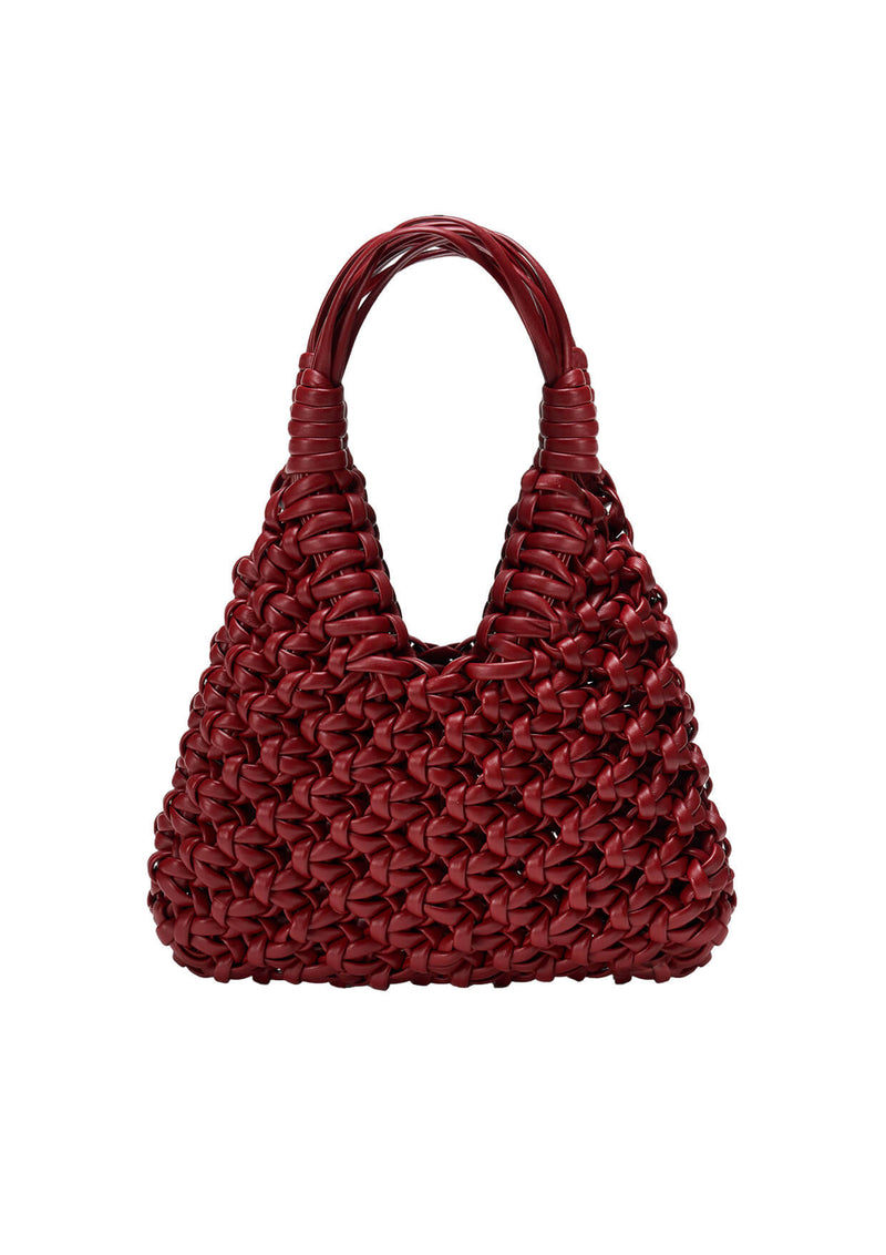 Vannifique Plain Woven Leather Handbag