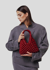 Vannifique Plain Woven Leather Handbag