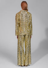 Wide-Leg Sequinned Trousers