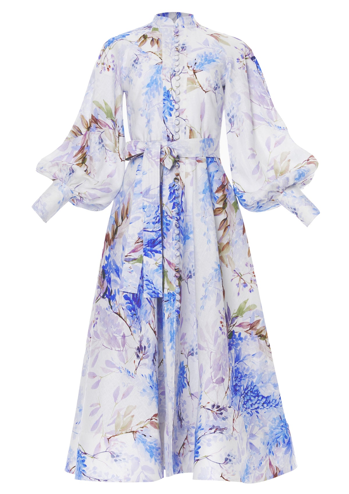 YVON - Jasmine Button-Down Linen Midi Dress MADAMVOYAGE YVON - Jasmine Button-Down Linen Midi Dress MADAMVOYAGE