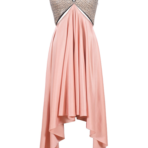 cut out satin midi dress Giselle Cut Out Satin Midi Dress - Women's Fashion