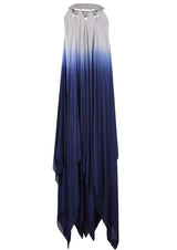 Asymmetrical Chiffon Maxi Dress