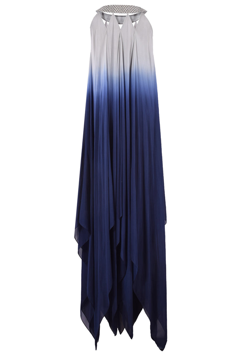 Asymmetrical Chiffon Maxi Dress