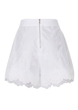 Azalee Embroidered Cotton Shorts