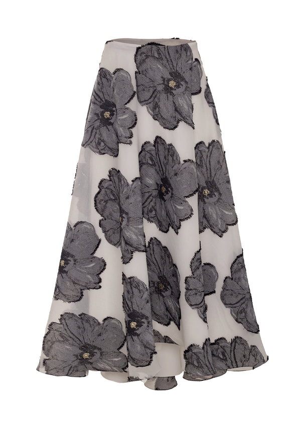 Bouganville Jacquard Full-Length Skirt