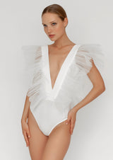 Fairy Wings Cotton Organza Bodysuit