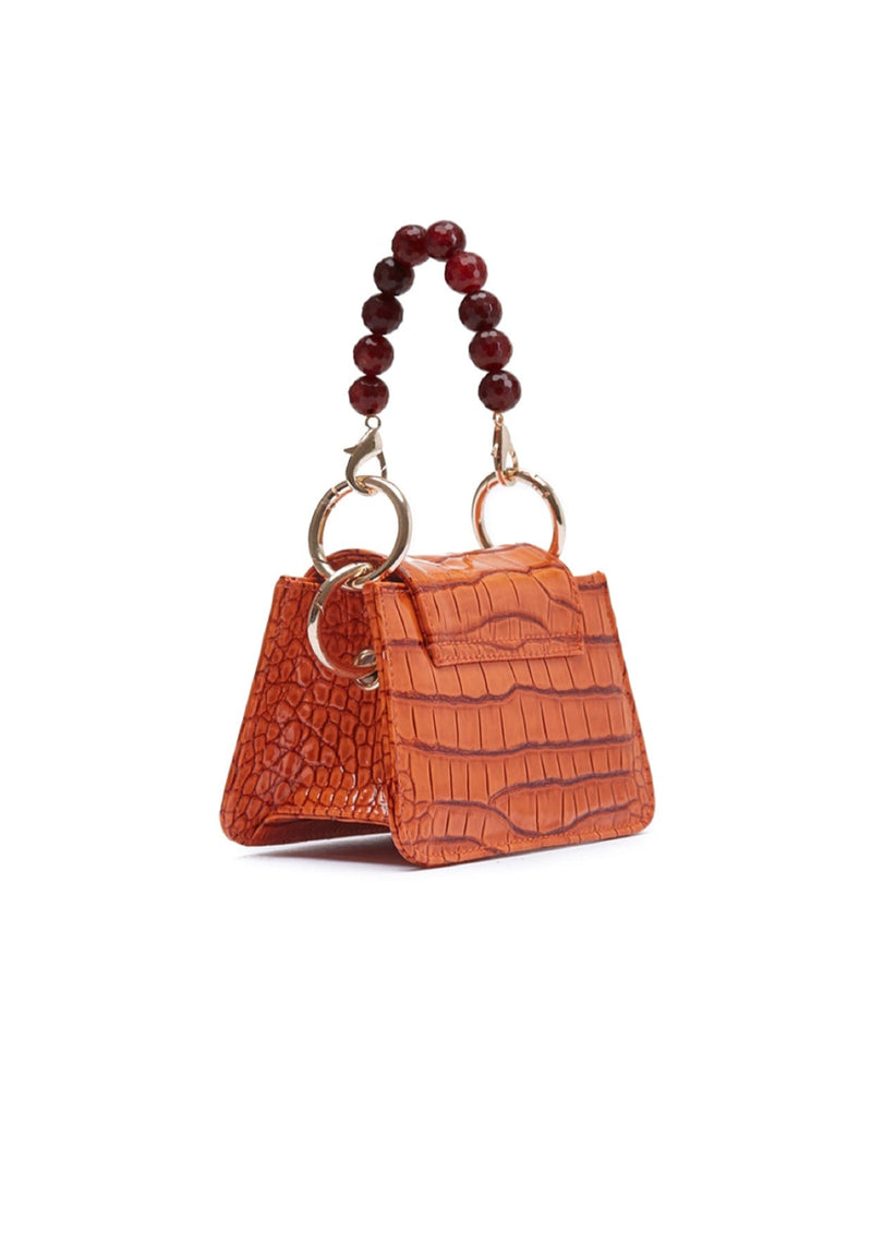 Horra Agate Top-Handle Faux-Leather Handbag