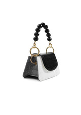 Horra Agate Top-Handle Leather Handbag