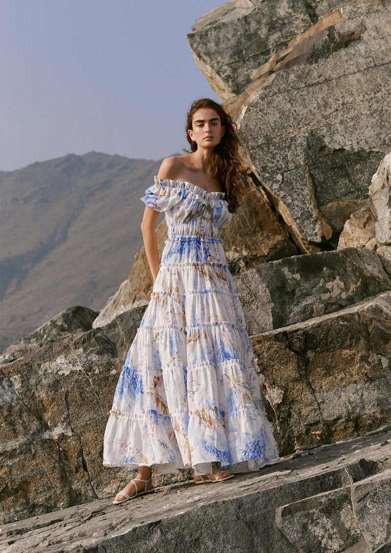 YVON - Lavendar Off-Shoulder Maxi Dress MADAMVOYAGE YVON - Lavendar Off-Shoulder Maxi Dress MADAMVOYAGE