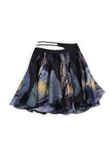 Low-Rise Silk Organza Skirt