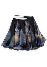 Low-Rise Silk Organza Skirt