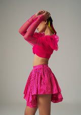 Rani Zari Asymmetrical Skirt